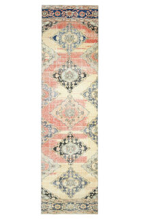 Turkish Oriental Runner Rug - Thumbnail