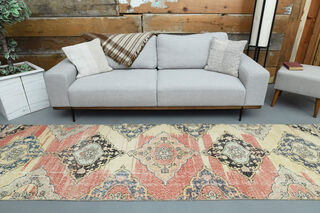 Turkish Oriental Runner Rug - Thumbnail