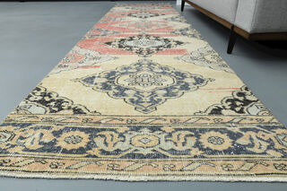 Turkish Oriental Runner Rug - Thumbnail