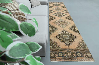 Vintage Turkish Runner Rug - Thumbnail