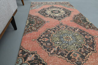 Turkish Vintage Runner Rug - Thumbnail