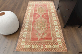 Turkish Vintage Red Rug - Thumbnail