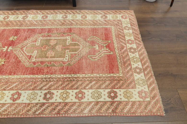 Turkish Vintage Red Rug