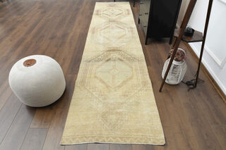 Neutral Vintage Runner Rug - Thumbnail