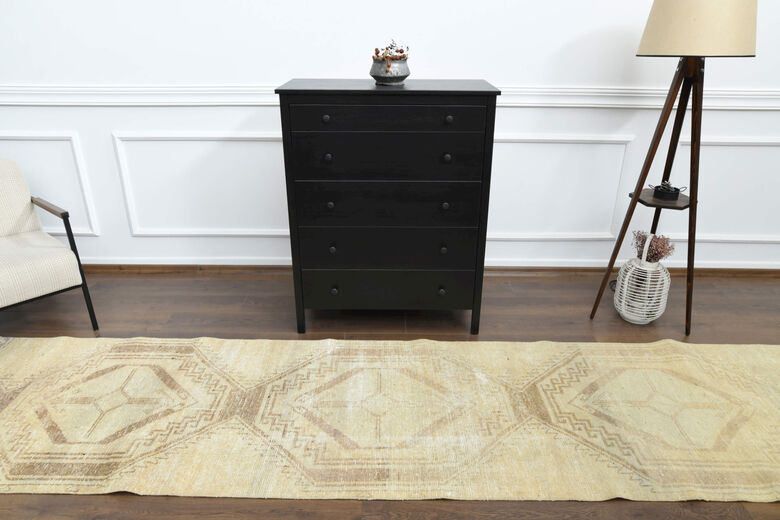 Neutral Vintage Runner Rug