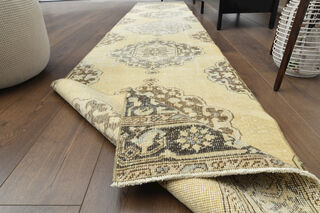 Vintage Turkish Runner Rug - Thumbnail