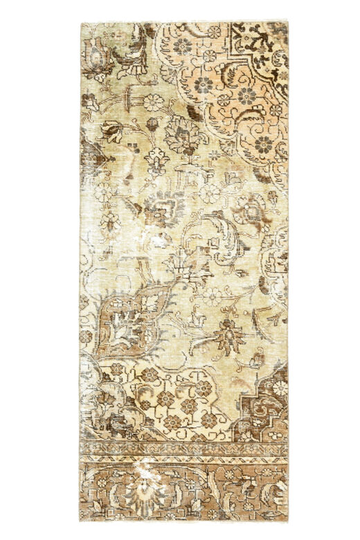 Sand Colored - Turkish Runner Rug