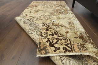 Sand Colored - Turkish Runner Rug - Thumbnail