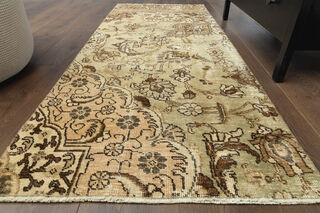Sand Colored - Anatolian Runner Rug - Thumbnail