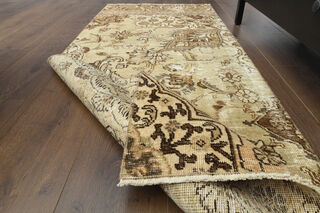 Sand Colored - Anatolian Runner Rug - Thumbnail