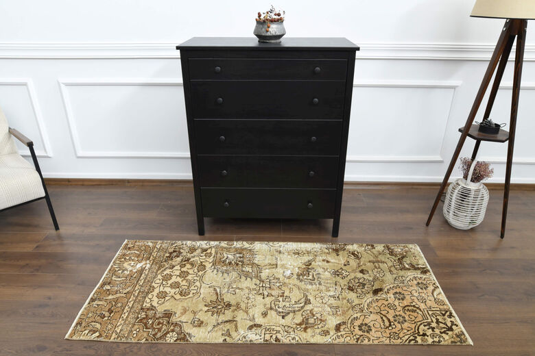 Sand Colored - Anatolian Runner Rug