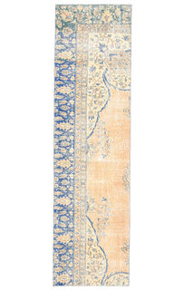 Turkish Oriental Runner Rug - Thumbnail