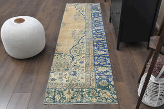 Turkish Oriental Runner Rug - Thumbnail