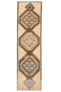 Vintage Turkish Runner Rug - Thumbnail