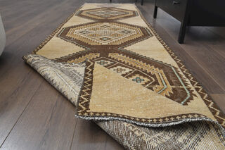 Vintage Turkish Runner Rug - Thumbnail