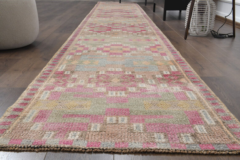 Vintage Turkish Anatolian Long Runner