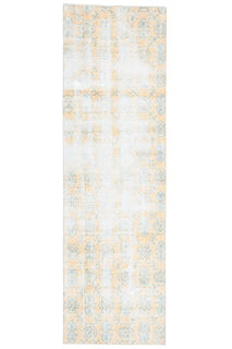 Distressed Vintage Oushak Runner - Thumbnail