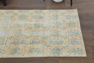 Distressed Vintage Oushak Runner - Thumbnail