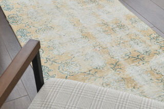 Distressed Vintage Oushak Runner - Thumbnail