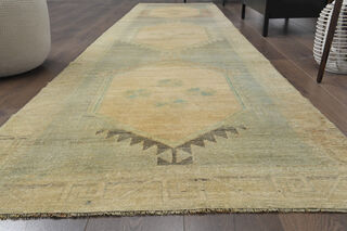 Vintage Turkish Runner Rug - Thumbnail