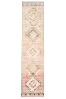 Turkish Vintage Runner Rug - Thumbnail