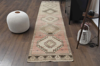 Turkish Vintage Runner Rug - Thumbnail