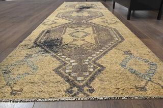 Turkish Vintage Runner Rug - Thumbnail