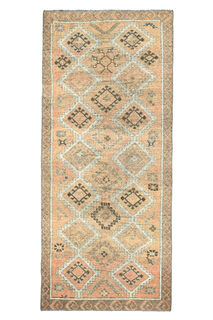 Vintage Turkish Runner Rug - Thumbnail