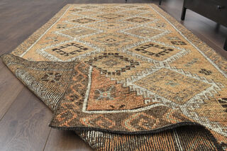 Vintage Turkish Runner Rug - Thumbnail