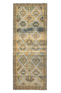 Vintage Turkish Runner Rug - Thumbnail