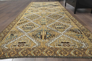 Vintage Turkish Runner Rug - Thumbnail