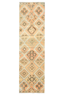 Vintage Turkish Runner Rug - Thumbnail