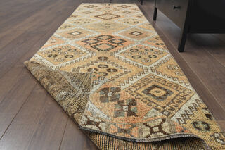 Vintage Turkish Runner Rug - Thumbnail