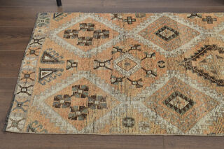 Vintage Turkish Runner Rug - Thumbnail