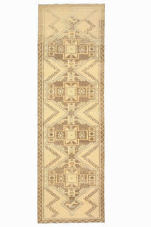 Vintage Turkish Runner Rug - Thumbnail