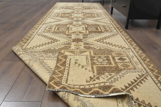 Vintage Turkish Runner Rug - Thumbnail