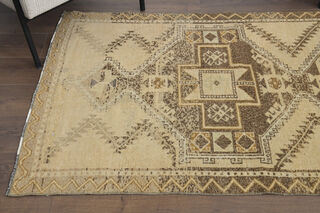 Vintage Turkish Runner Rug - Thumbnail