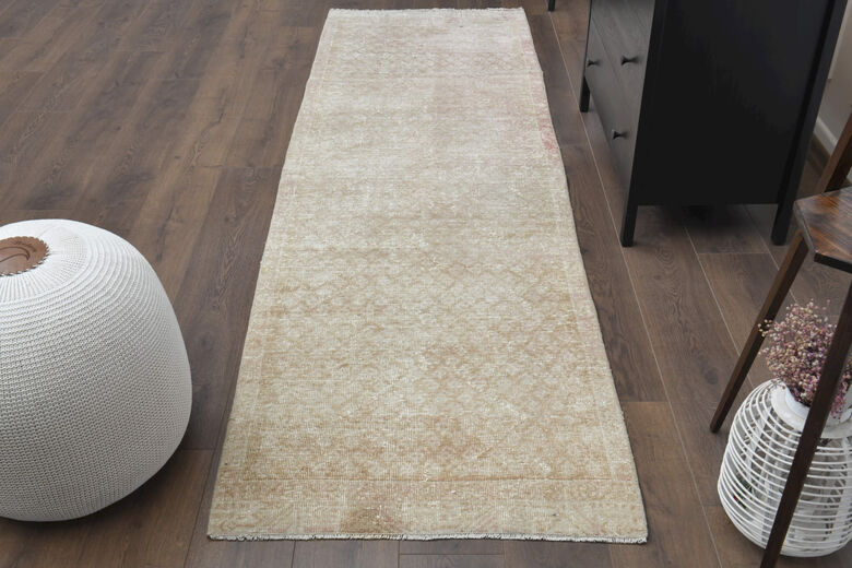 Antique Neutral Runner Rug