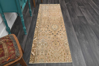 Floral Turkish Runner Rug - Thumbnail