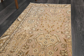 Floral Turkish Runner Rug - Thumbnail