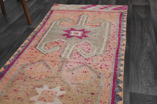 Vintage Turkish Runner Rug - Thumbnail