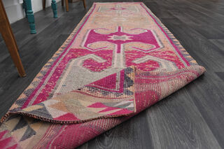 Vintage Turkish Runner Rug - Thumbnail