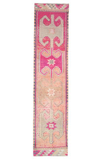 Vintage Turkish Anatolian Runner Rug - Thumbnail
