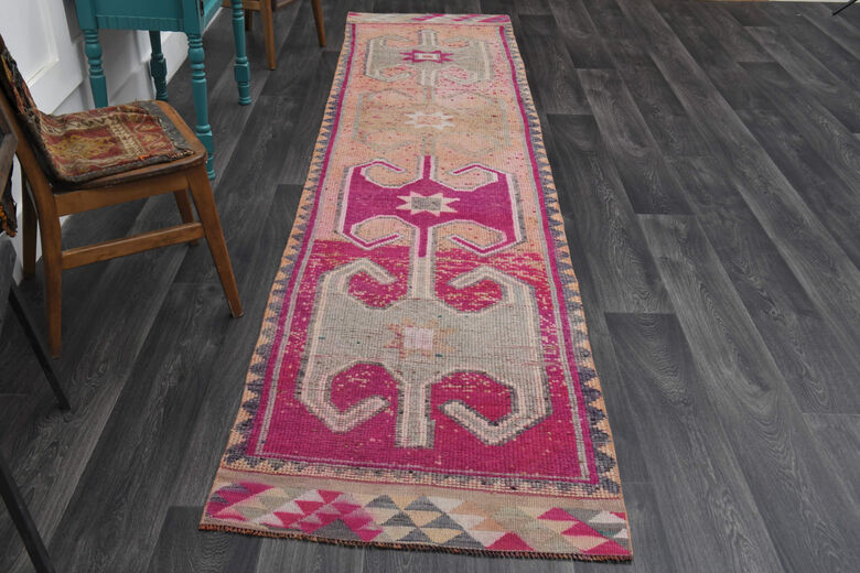 Vintage Turkish Anatolian Runner Rug