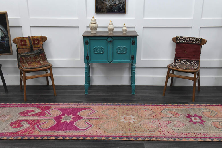 Vintage Turkish Anatolian Runner Rug