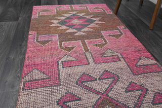 Vintage Turkish Runner Rug - Thumbnail