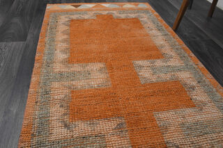 Vintage Turkish Runner Rug - Thumbnail