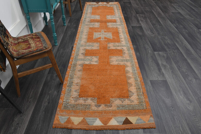 Vintage Turkish Anatolian Runner Rug