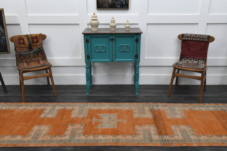Vintage Turkish Anatolian Runner Rug