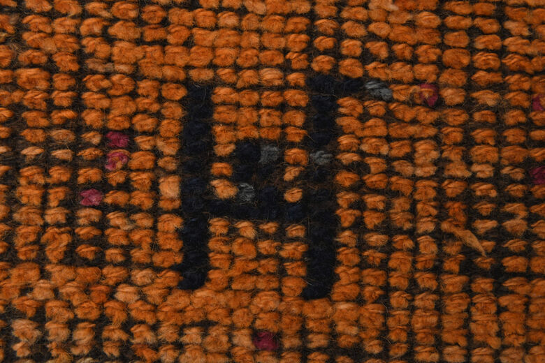 Burnt Orange Vintage Runner Rug